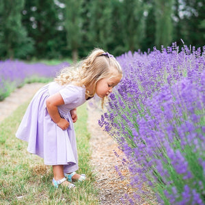 Lavender Twirl Dress // Kids Style // Nostalgic Apparel