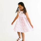Rosita Dress in Pink Flags