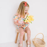 Puff Baby Romper in Soft Floral