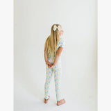 Short Sleeve Bamboo PJ in Marshmallow Bunny