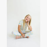 Short Sleeve Bamboo PJ in Marshmallow Bunny