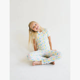 Short Sleeve Bamboo PJ in Marshmallow Bunny