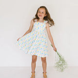 Rosita Dress in Marshmallow Bunny