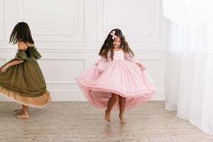 Everly Dress in Pink Rose Ombre