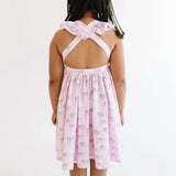 Rosita Dress in Pink Flags