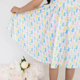 Valerie Dress in Marshmallow Bunny