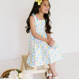 Valerie Dress in Marshmallow Bunny