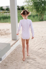 Load image into Gallery viewer, Lyanna Swim in Pink Picnic  | UPF 50
