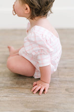 Load image into Gallery viewer, Puff Romper in Pink Picnic
