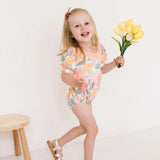 Puff Baby Romper in Soft Floral