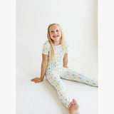 Short Sleeve Bamboo PJ in Marshmallow Bunny