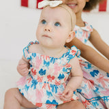 Maylen Poplin Bubble in Patriotic Bows