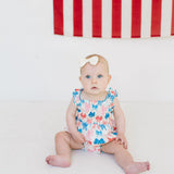 Maylen Poplin Bubble in Patriotic Bows