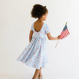 Classic Twirl in Blue Flags