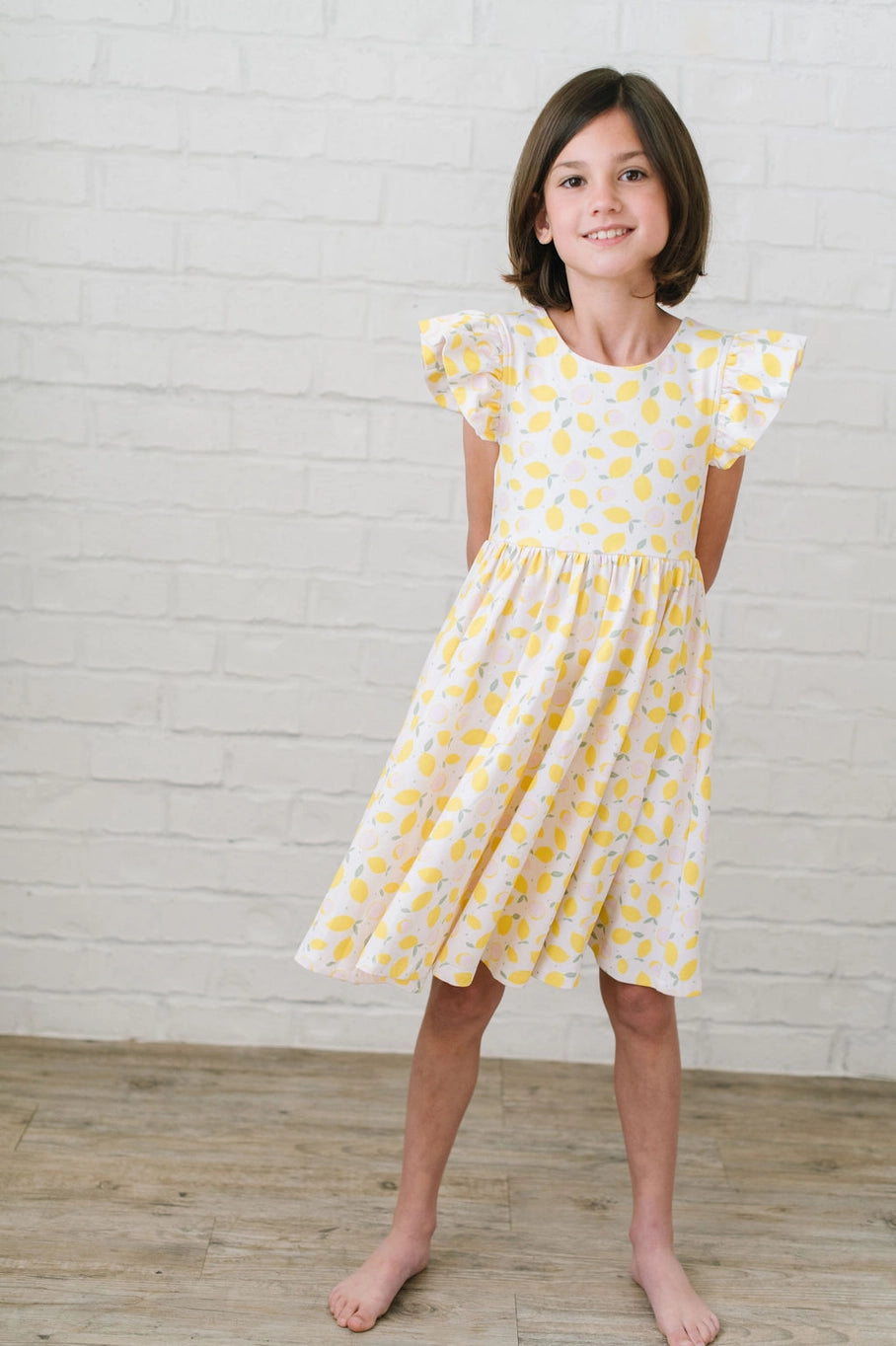 Olivia Dress in Lemon Drop 
