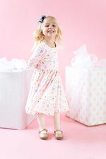 Load image into Gallery viewer, Gwendolyn Dress in Postcards To Santa
