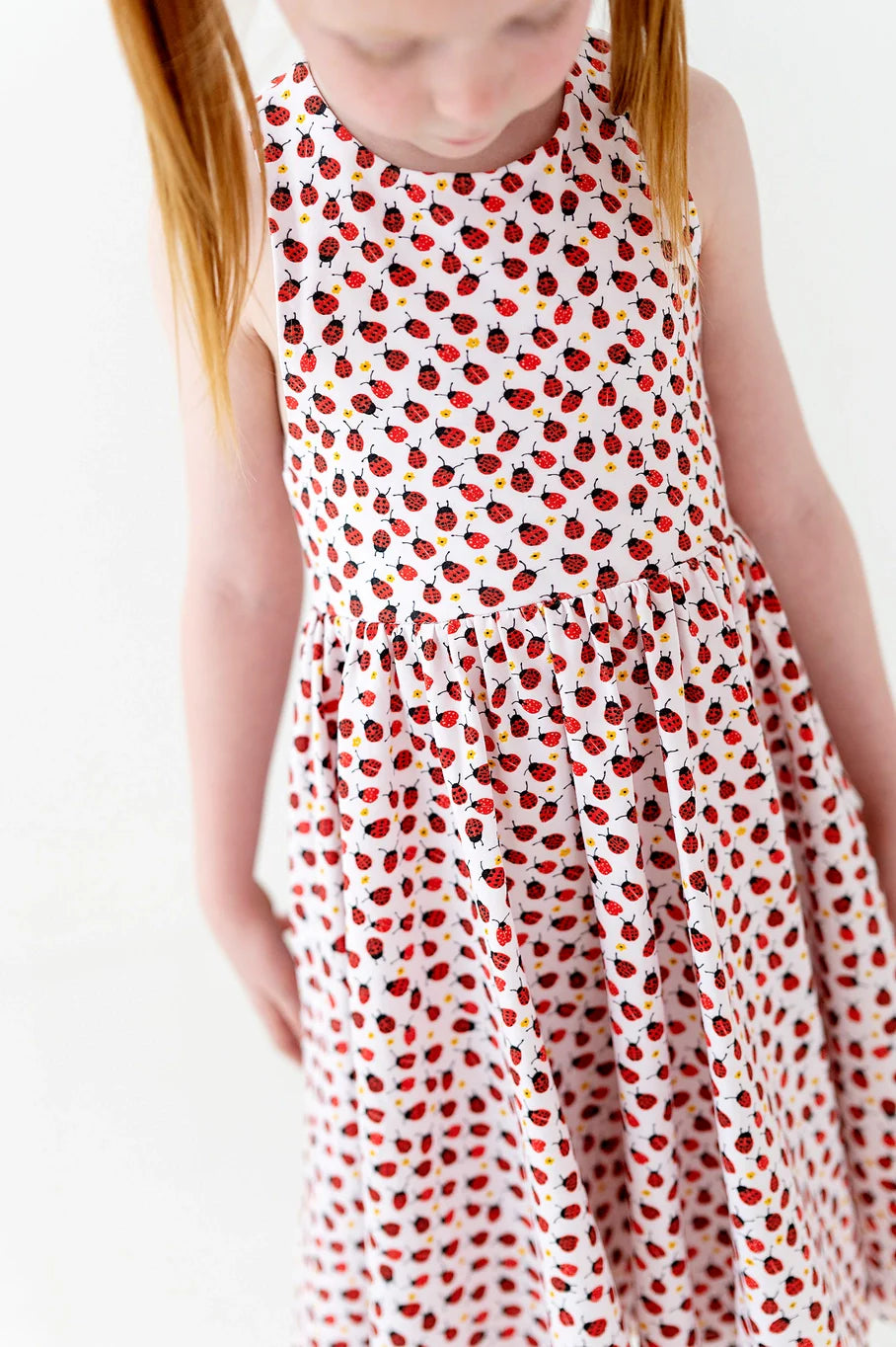 Sofia Dress in Ladybugs