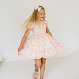 Aura Poplin Dress in Bunny Field