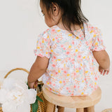 Quinn Poplin Romper in Bunny Field