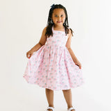 Rosita Dress in Pink Flags