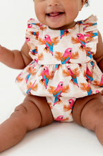 Load image into Gallery viewer, Amelia Romper in Parrots
