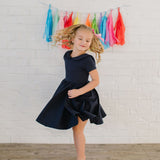 Elizabeth Dress in Navy