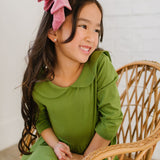 Rubina Dress in Moss Green