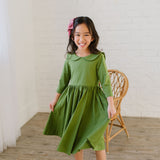 Rubina Dress in Moss Green