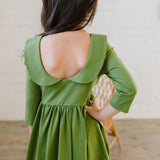 Rubina Dress in Moss Green