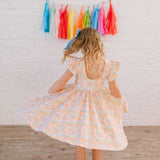 Olivia Dress in Primary Rainbow