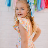Olivia Dress in Primary Rainbow