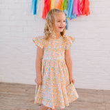Olivia Dress in Primary Rainbow