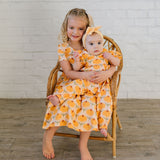 Puffed Rosie Romper in Sunflower