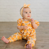 Puffed Rosie Romper in Sunflower