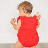 Betsy Romper in Scarlet