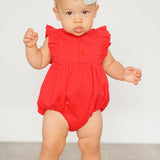 Betsy Romper in Scarlet