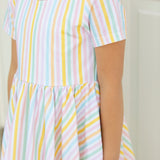 Classic Twirl in Pastel Stripe