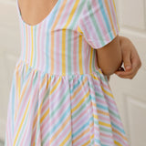 Classic Twirl in Pastel Stripe