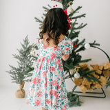 Puff Dress in Holiday Floral