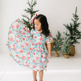 Puff Dress in Holiday Floral