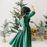 Adelisa Dress in Evergreen