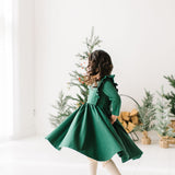 Adelisa Dress in Evergreen