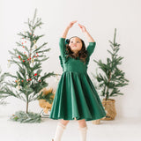 Adelisa Dress in Evergreen