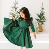 Adelisa Dress in Evergreen