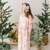 Long Sleeve Leggy Romper in Gingerbread