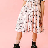 Puff Dress in Pink Cauldron