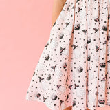 Puff Dress in Pink Cauldron