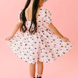 Puff Dress in Pink Cauldron