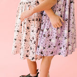 Emile Twirl Dress in Purple Cauldron