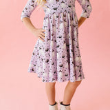 Emile Twirl Dress in Purple Cauldron